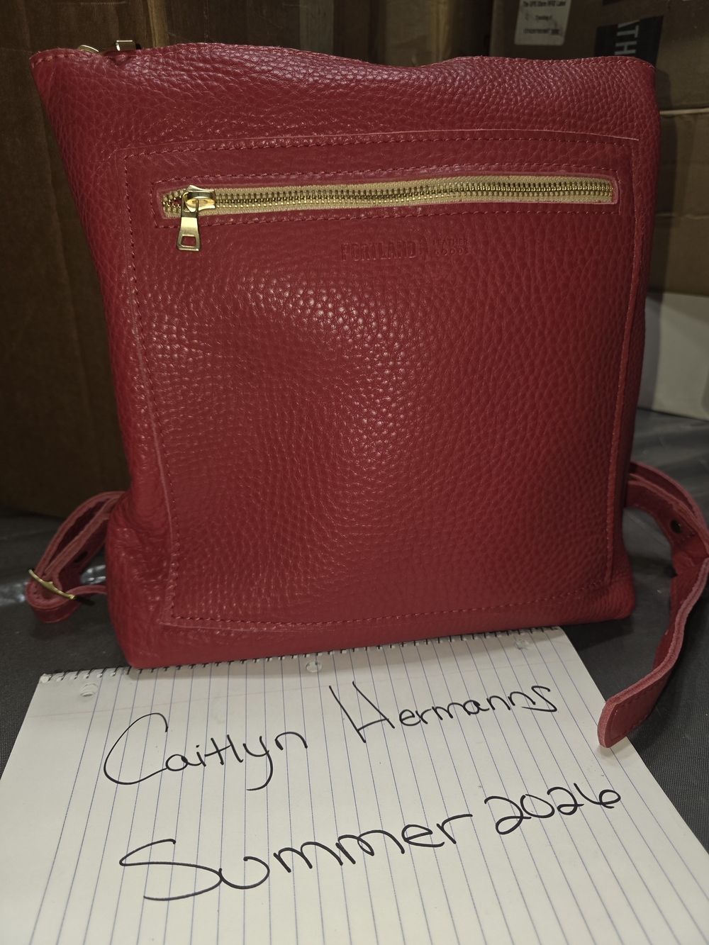 Portland Leather Classic Tote Backpack In Sugar